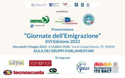 “Giornate dell’Emigrazione” XVI Edizione 2023