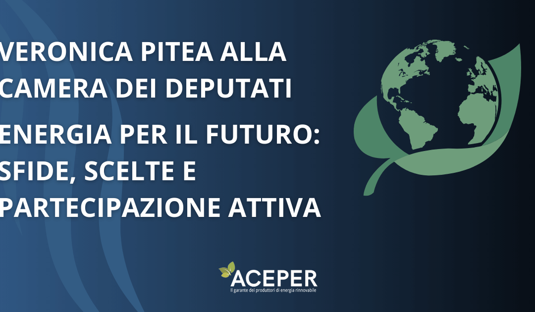 Veronica Pitea alla Camera dei Deputati: Rinnovabili in Italia, la burocrazia frena l’energia pulita