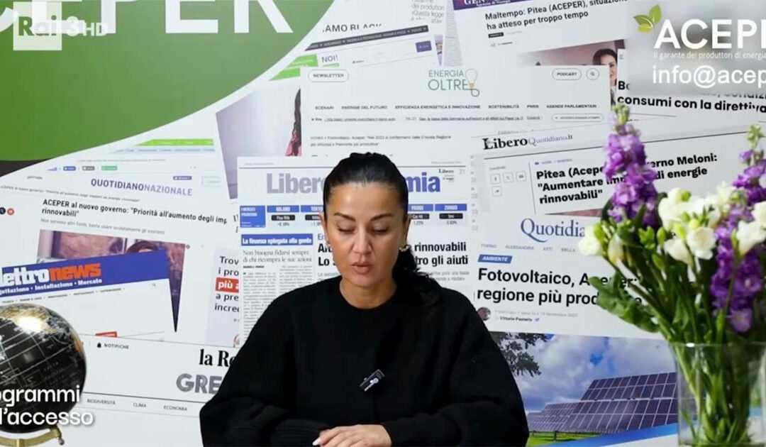Veronica Pitea, presidente ACEPER, ospite a Programmi dell&rsquo;Accesso rai 3 Piemonte (04/04/2026)